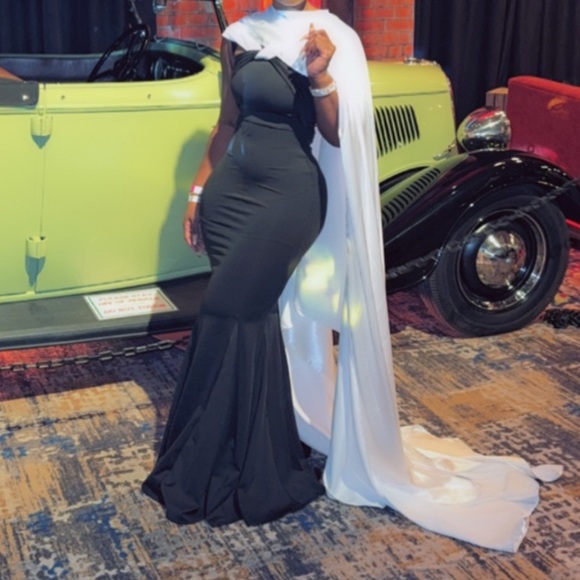 Black tie evening dress , S, new - Picture 7 of 7